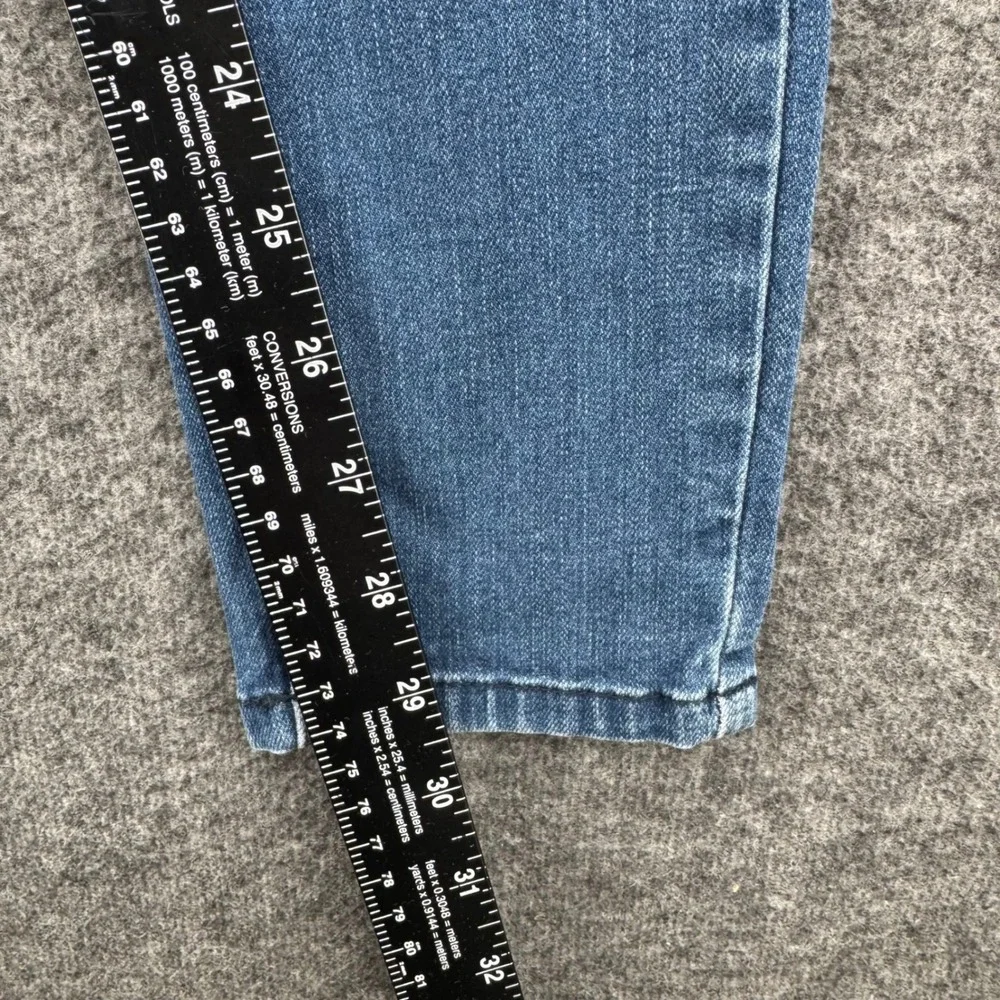 Kensie Jeans Womens Skinny Denim Medium Wash Blue Mid Rise Pants Size 0 Ankle